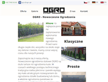 Tablet Screenshot of ogro.pl